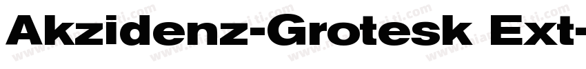 Akzidenz-Grotesk Ext字体转换
